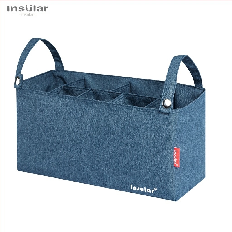 Organizator pentru cărucior cu separator — multifuncțional, impermeabil, poliester exterior și poliester căptușeală