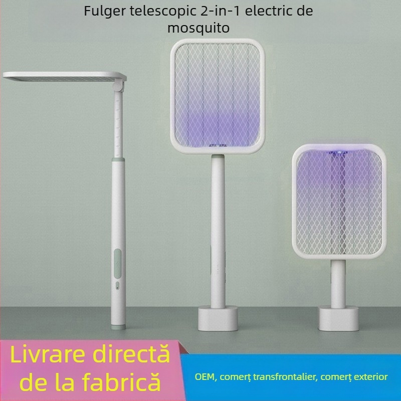 Ucigaș electric pliabil pentru țânțari, cu baterie încorporată 1001–1600 mAh, acoperire 11–20 m², încărcare 1–3 ore, LED pentru atracție și omor prin șoc electric
