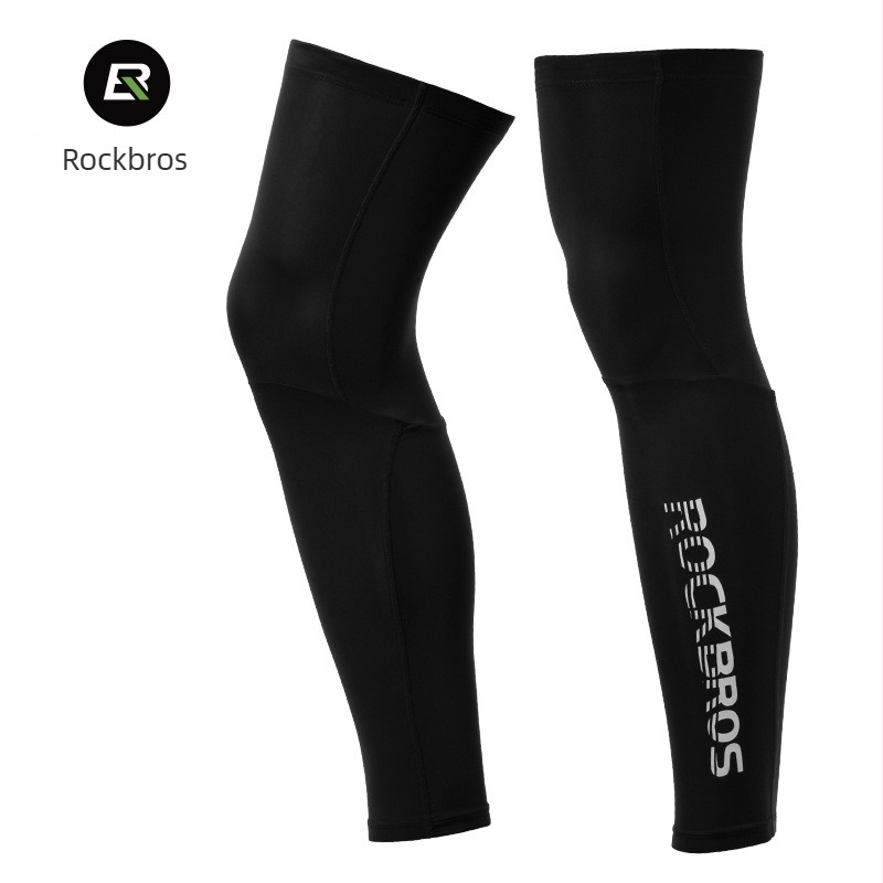 ROCKBROS Manșete de ciclism cu protecție pentru genunchi – Unisex, Fibre de poliester, Procesare personalizabilă