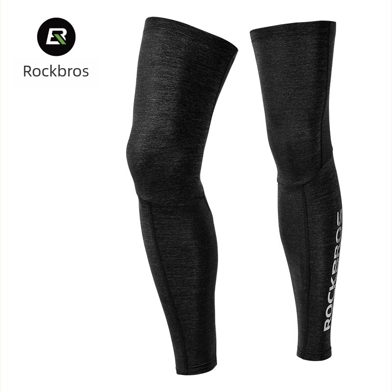 ROCKBROS Manșete de ciclism cu protecție pentru genunchi – Unisex, Fibre de poliester, Procesare personalizabilă