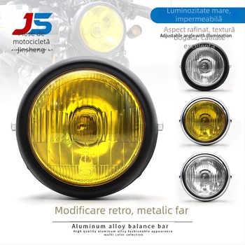 Far rotund pentru motocicletă 12V 35W 2250lm 50 000h