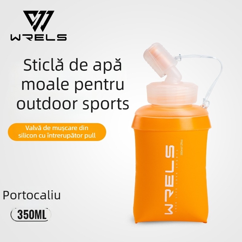 Geantă de apă pentru sport în aer liber, design pliabil, gură din TPU și silicon, potrivită pentru alergare și drumeții
