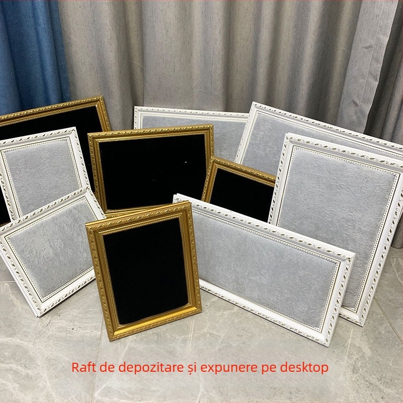 Raft de afișare bijuterii, material PP, design pătrat, stil artistic