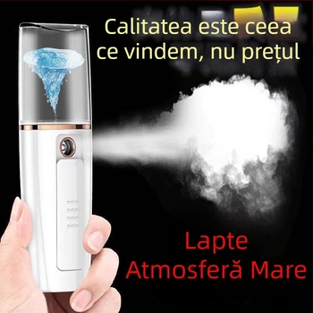 Dispozitiv de hidratare a feței cu ceață, instrument de înfrumusețare portabil și reîncărcabil, Modelul 008, ceață rece, până la 10 s