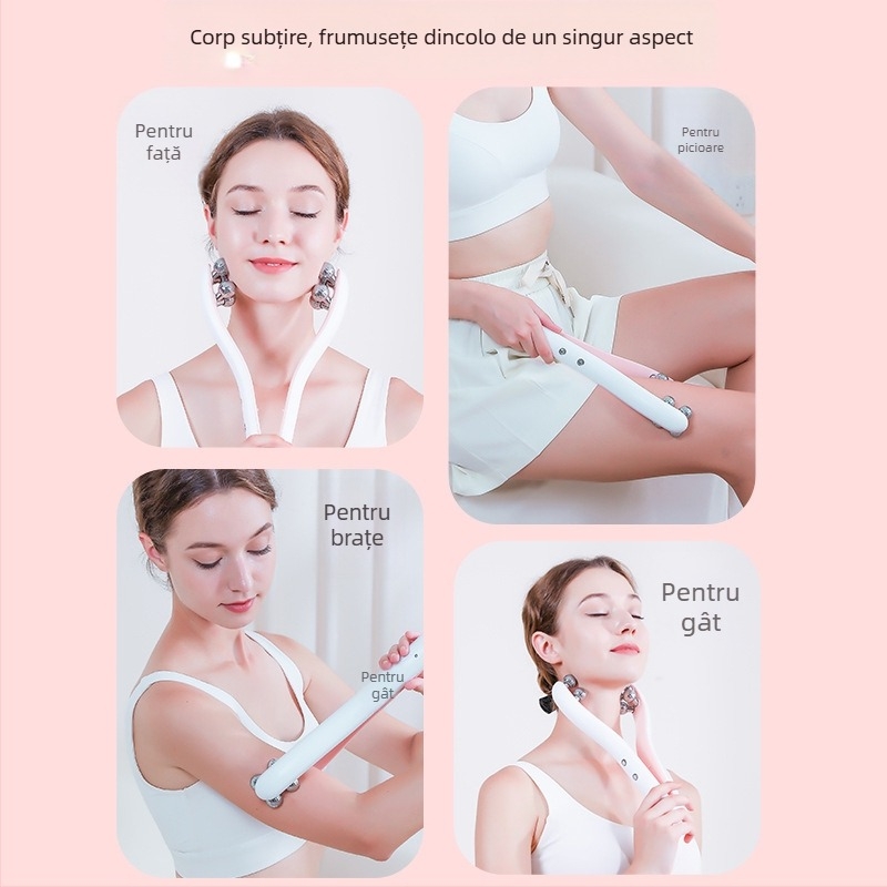 Mikrocurent roller facial pentru anti-îmbătrânire și rejuvenare a pielii, masaj portabil pentru uz casnic cu baterie încorporată de 300–500 mAh
