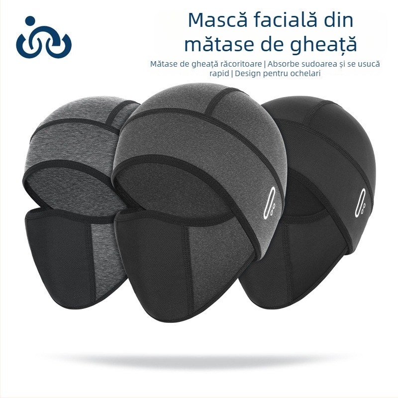 Pălărie de vară pentru ciclism pentru bărbați, rezistentă la vânt, respirabilă, țesătură Ice Silk, căptușeală pentru cască de motocicletă, pentru activități în aer liber