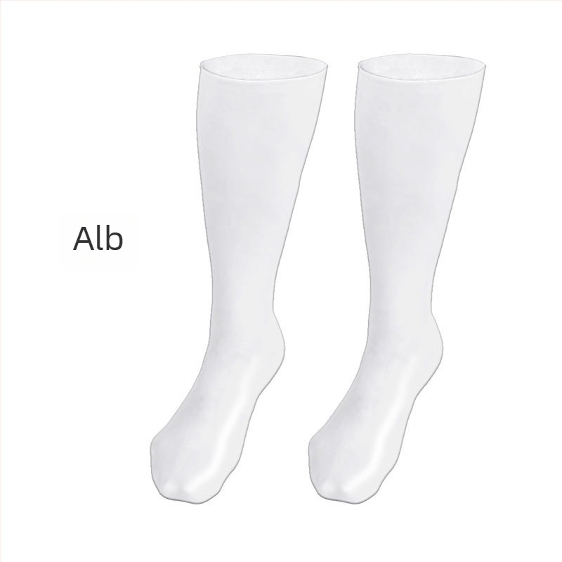 Șosete lungi din gel pentru îngrijirea picioarelor – material SEBS, 95–100% fibre regenerată de celuloză, înălțime cilindrică înaltă, cusătură cu un ac, 48 de ace