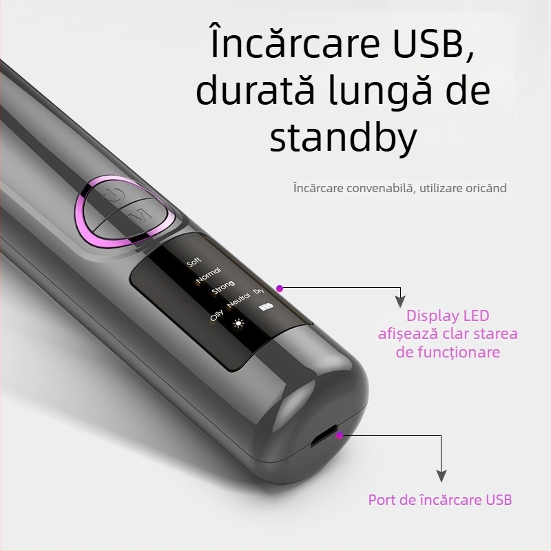 Dispozitiv electric pentru aspirația punctelor negre și curățarea porilor pentru uz casnic, model YC169, brand Rain Chen, reglaj 3 viteze, mod de lucru: rotație electrică, certificări CE/FCC/ROHS (2023 lansare).