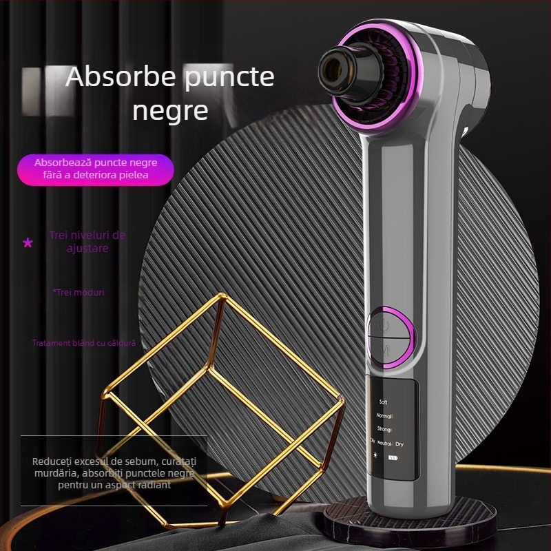 Dispozitiv electric pentru aspirația punctelor negre și curățarea porilor pentru uz casnic, model YC169, brand Rain Chen, reglaj 3 viteze, mod de lucru: rotație electrică, certificări CE/FCC/ROHS (2023 lansare).