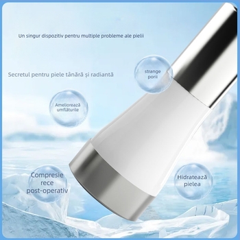 Dispozitiv facial cu compresie rece, cioc de gheață, pentru uz casnic — hidratare, refacere după expunerea la soare, estomparea ridurilor, rejuvenare a pielii, luminozitate; IPX8 impermeabil; portabil; fără baterie încorporată