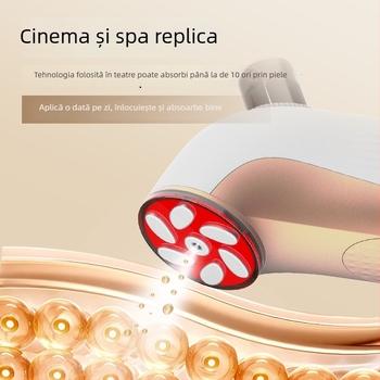 Dispozitiv facial EMS cu microcurent, electroporație, rejuvenare LED, portabil, baterie încorporată 500–800 mAh, IPX7 impermeabil