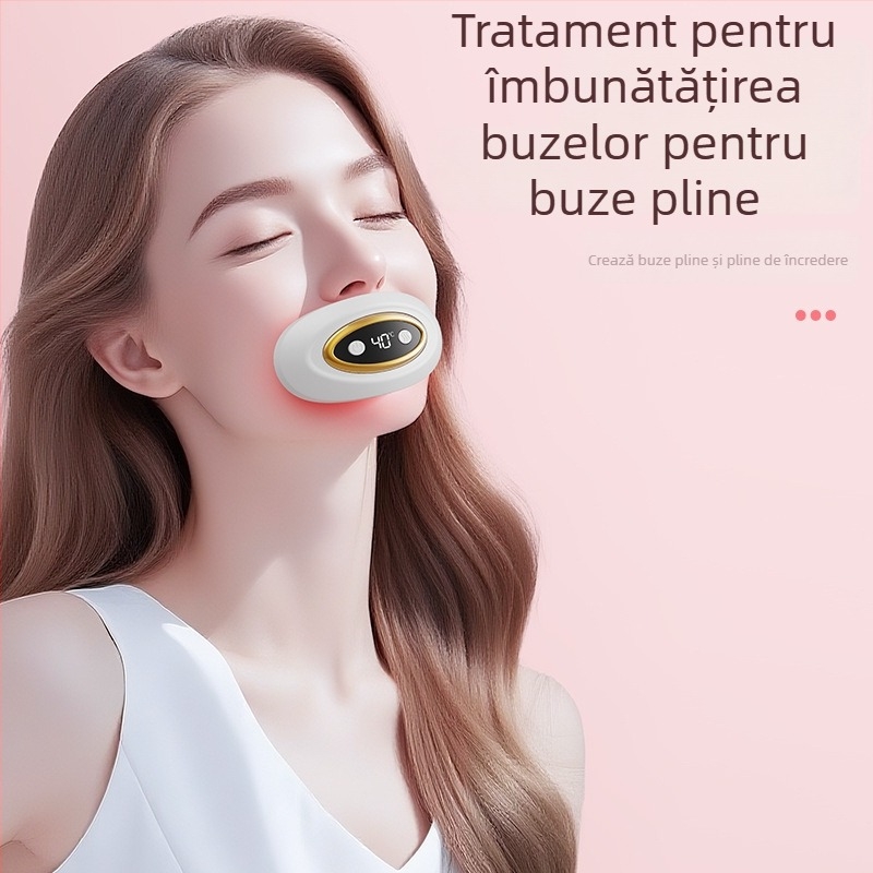 Instrument de frumusețe a buzelor — portabil, încălzire LED, lumină infraroșie, umplere cu colagen, baterie încorporată 300–500 mAh, IPX-2 rezistent la apă, pentru utilizare casnică