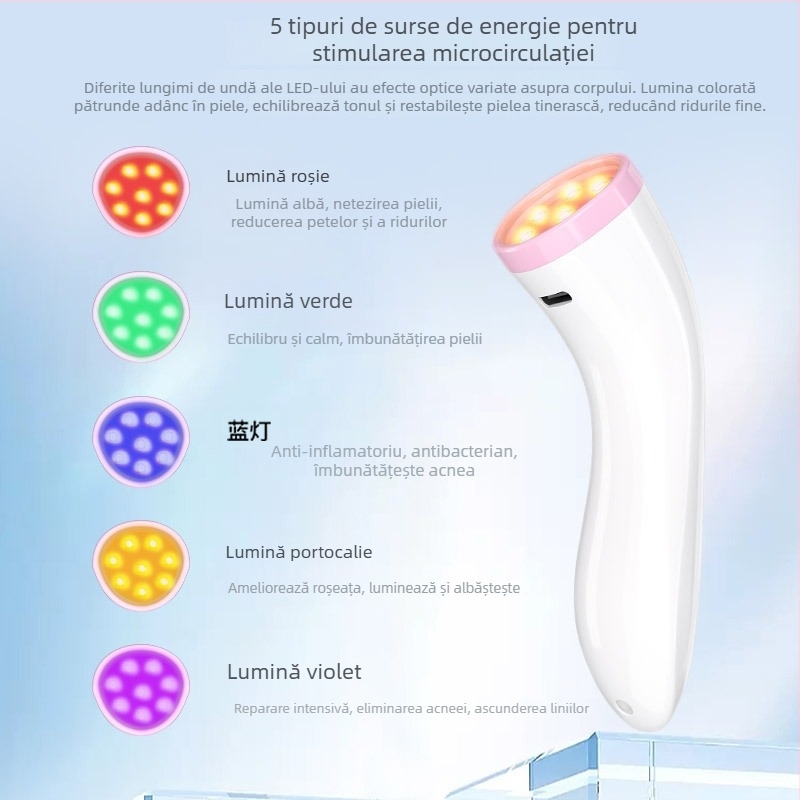 Dispozitiv de tratare a acneei M2 – design portabil, baterie încorporată 300–500 mAh, carcasă ABS, IPX1 rezistență la apă