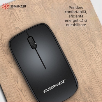 Mouse optic USB, 1000dpi, reglabil în 5 trepte, design ergonomic, model Jingsheng Little Sun T6