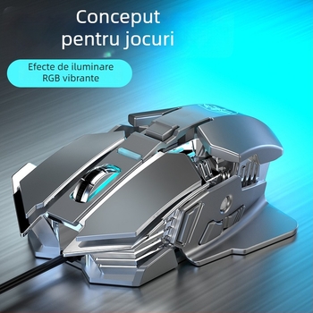 Mouse optic USB cu conectivitate cablată și 2,4G, 2400dpi, 6 butoane