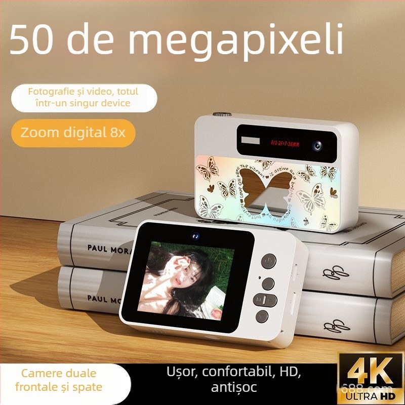 Aparat selfie X50 — senzor CCD, 50 MP, zoom digital 8x, rezoluție maximă 640×480, obiectiv periskop