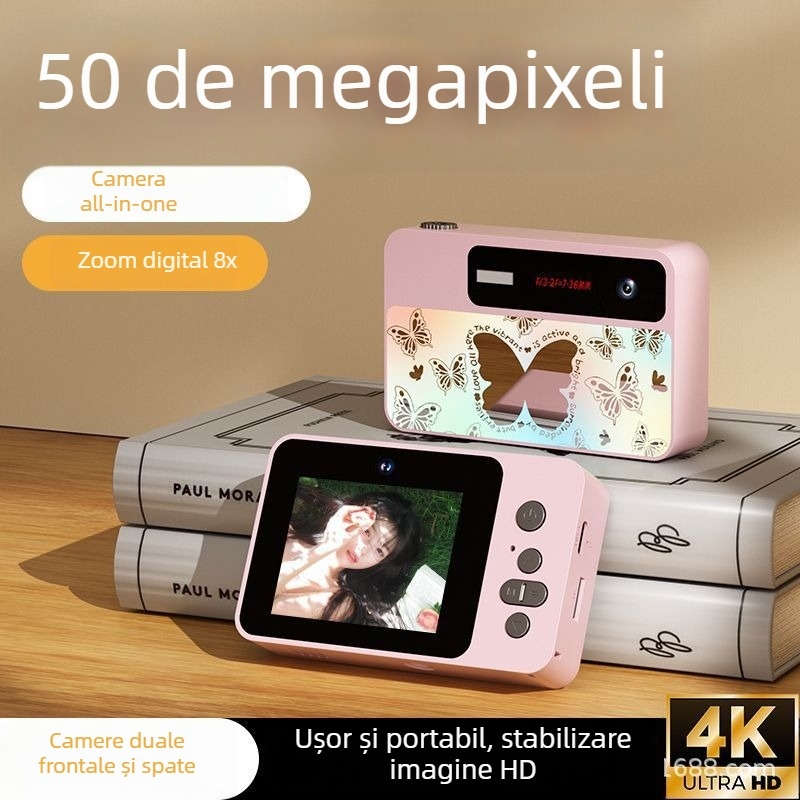 Aparat selfie X50 — senzor CCD, 50 MP, zoom digital 8x, rezoluție maximă 640×480, obiectiv periskop