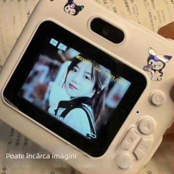 Cameră digitală compactă cu două camere pentru studenți, transfer instant de fotografii către telefoane mobile