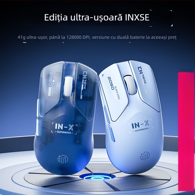 Mouse optic pentru gaming INPHIC INX – Dual-mode, senzor PAW3395, 26000 DPI, 6 butoane, USB
