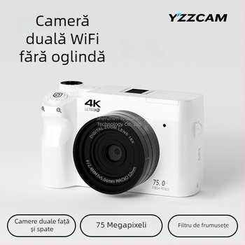 Aparat foto mirrorless pentru începători WD07-2 – obiectiv fix, peste 20 MP, video HD, stabilizare electronică a imaginii