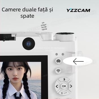 Aparat foto mirrorless pentru începători WD07-2 – obiectiv fix, peste 20 MP, video HD, stabilizare electronică a imaginii