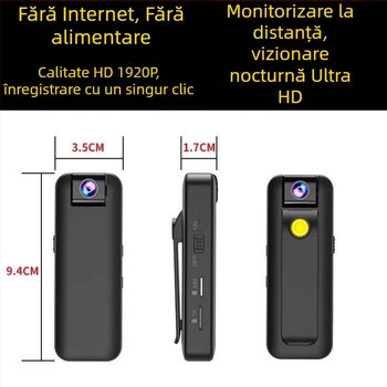 Cameră video wireless cu zoom optic 4x, senzor CCD 20 MP, ecran LCD de 1,5 inch.