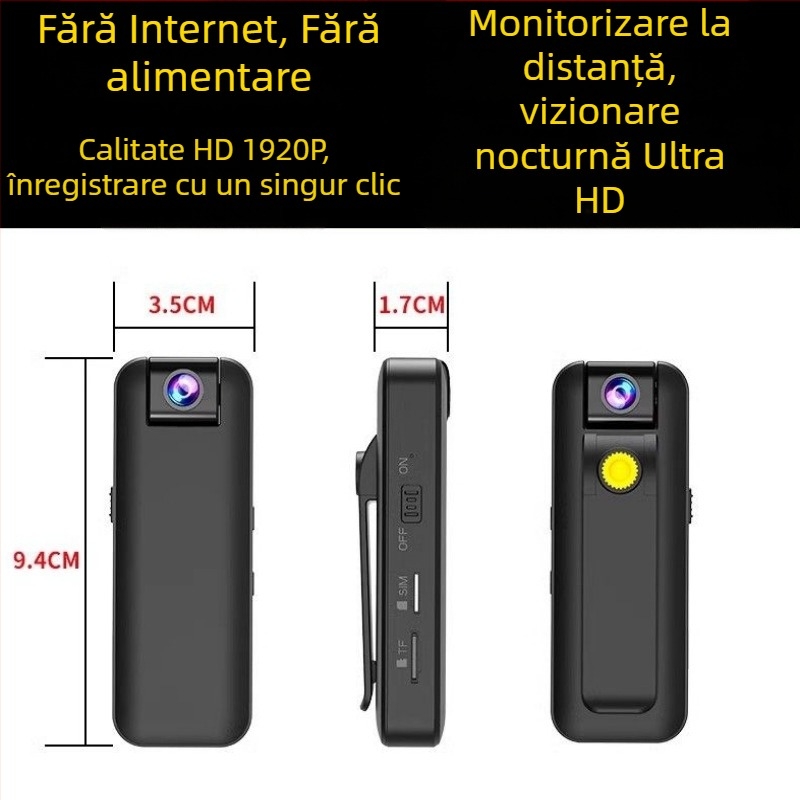 Cameră video wireless cu zoom optic 4x, senzor CCD 20 MP, ecran LCD de 1,5 inch.