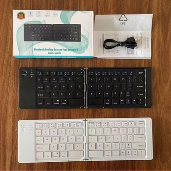 Tastatură Bluetooth pliabilă – 67 taste, wireless, design pliabil, comutator optic, corp ABS, 295×92×15 mm, 170 g, fără iluminare