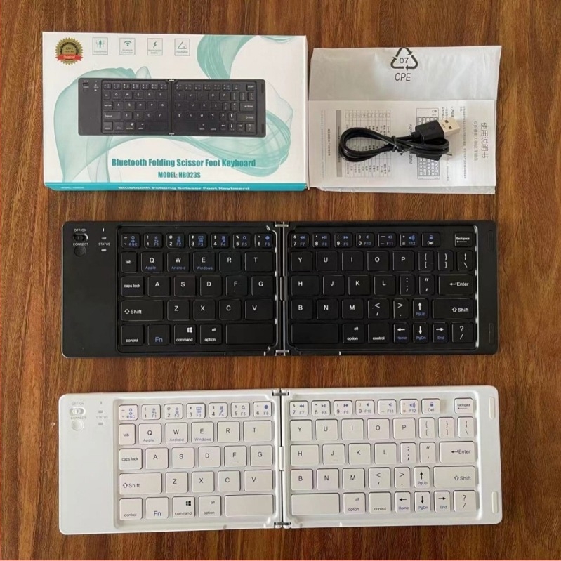 Tastatură Bluetooth pliabilă – 67 taste, wireless, design pliabil, comutator optic, corp ABS, 295×92×15 mm, 170 g, fără iluminare