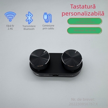 Tastatură Bluetooth mecanică cu ax roșu, hot-swappable, personalizabilă