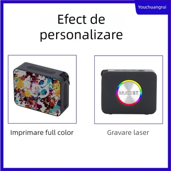 Boxă Bluetooth compactă, portabilă, exterior impermeabil IPX5, 5W, baterie încorporată, rază de 10 m, Bluetooth 5.3