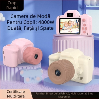 Swift Crab H10 Cameră digitală pentru copii - ecran LCD 2,4, stocare cu card TF, rezoluție de până la 40MP, baterie 600mAh, funcții: fotografie, video, jocuri, muzică, filtre