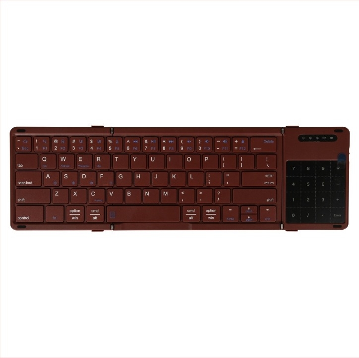 Tastatură ultra-subțire B077T cu Bluetooth și 2.4G, 64 taste, ABS+PU, compatibilă cu 4 sau mai multe dispozitive