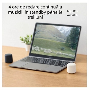 Boxă inteligentă Bluetooth cu subwoofer wireless, IPX7 rezistentă, răspuns în frecvență 100 Hz–20 kHz, SNR ≥70 dB, alimentare Type-C