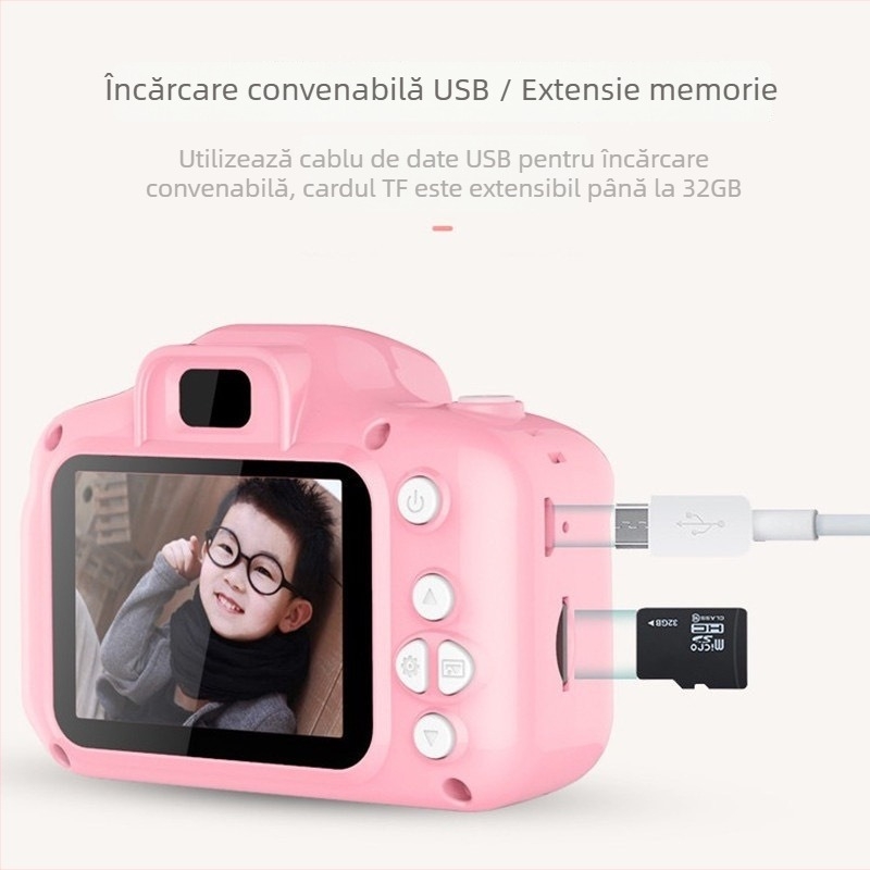 Cameră pentru copii X10 – Cameră digitală mini inteligentă, personalizată, model X2, X5S, cadou de ziua de naștere