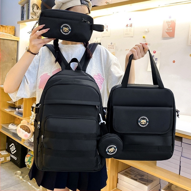 Geantă crossbody din nylon, 20–35L, unisex, impermeabilă, compatibilă cu laptop de 12 inch, cu fermoare multiple