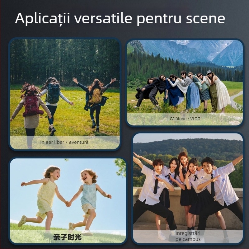 Cameră CCD portabilă pentru copii X6-3, senzor CMOSS 8MP, senzor 1/1.7 inch, ecran LCD 0,96 inch, card TF