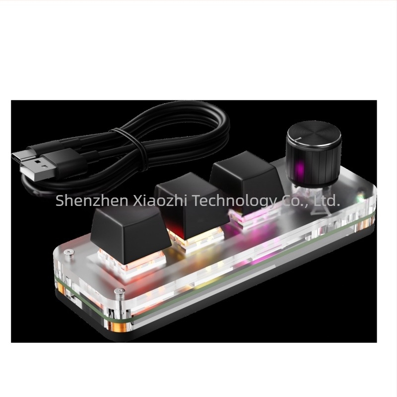 Tastatură numerică cu 3 taste, cablată, macrocomenzi personalizabile, copiere/paste și selectare totală, control al volumului