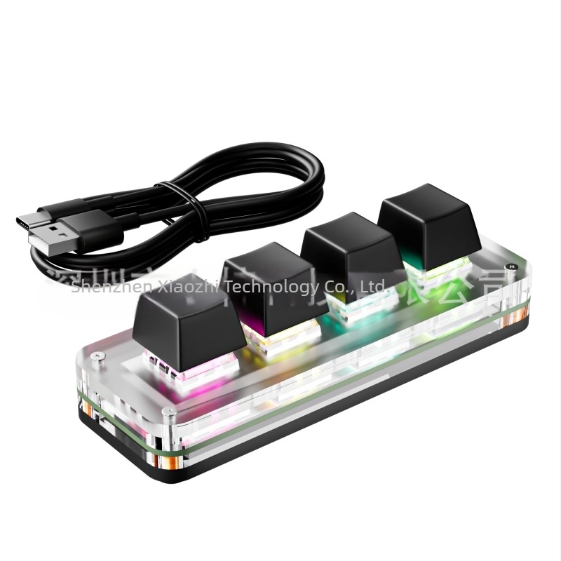 Tastatură numerică cu 3 taste, cablată, macrocomenzi personalizabile, copiere/paste și selectare totală, control al volumului