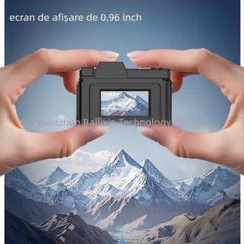 Cameră pentru copii, model D7, senzor CCD de 0,9 inch, 1 MP, zoom optic 16x, ecran LCD 0,96 inch
