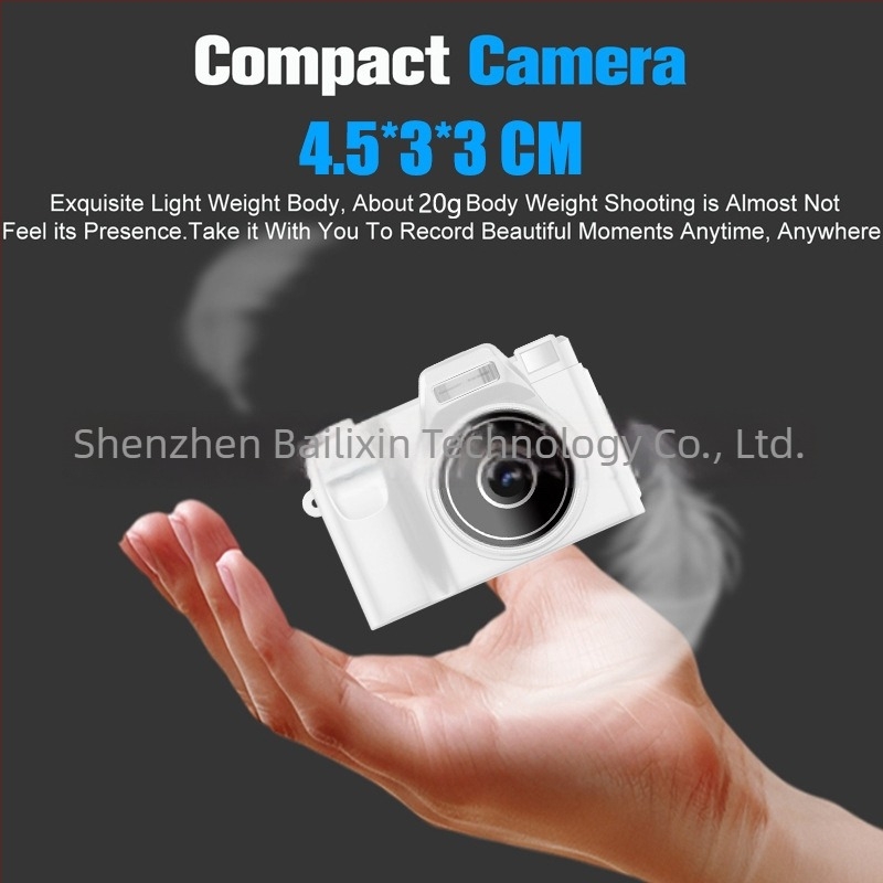 Cameră pentru copii, model D7, senzor CCD de 0,9 inch, 1 MP, zoom optic 16x, ecran LCD 0,96 inch