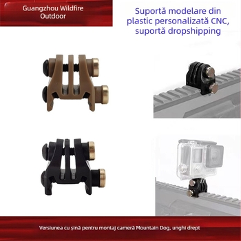 Suport pe șină din plastic, compatibil GoPro 6–10