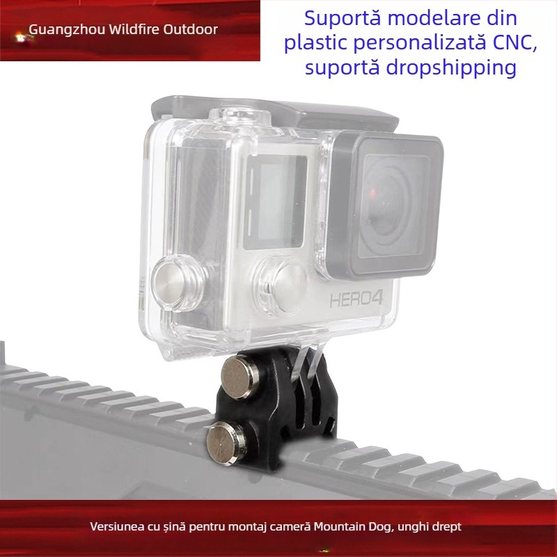 Suport pe șină din plastic, compatibil GoPro 6–10