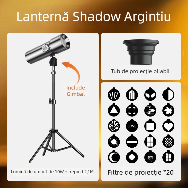 Lampa de umplere LED Zc-m10 Imaging Lamp (Model: Zc-m10; Tip: Lampa LED de umplere; Temperatura de culoare: 2700–3500K; Putere: sub 10W; Utilizare: manuală)