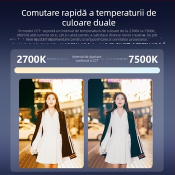 Lampa LED RGB portabilă pentru streaming live și filmări, iluminare de umplere pentru fotografie, model B-40RGB, 40W, 2700–7500K, 20V 3.25A