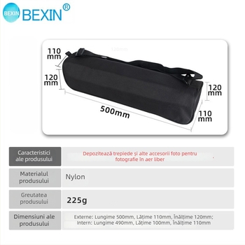 Geantă Beixin pentru depozitare trepied - nailon, utilizare interior/exterior, compatibilă cu trepied, greutate 225 g