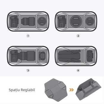 K&F Concept Geantă Fuji fără oglindă pentru aparat – Geantă de fotografie cu curea crossbody