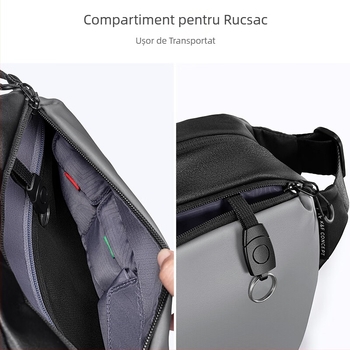 K&F Concept Geantă Fuji fără oglindă pentru aparat – Geantă de fotografie cu curea crossbody