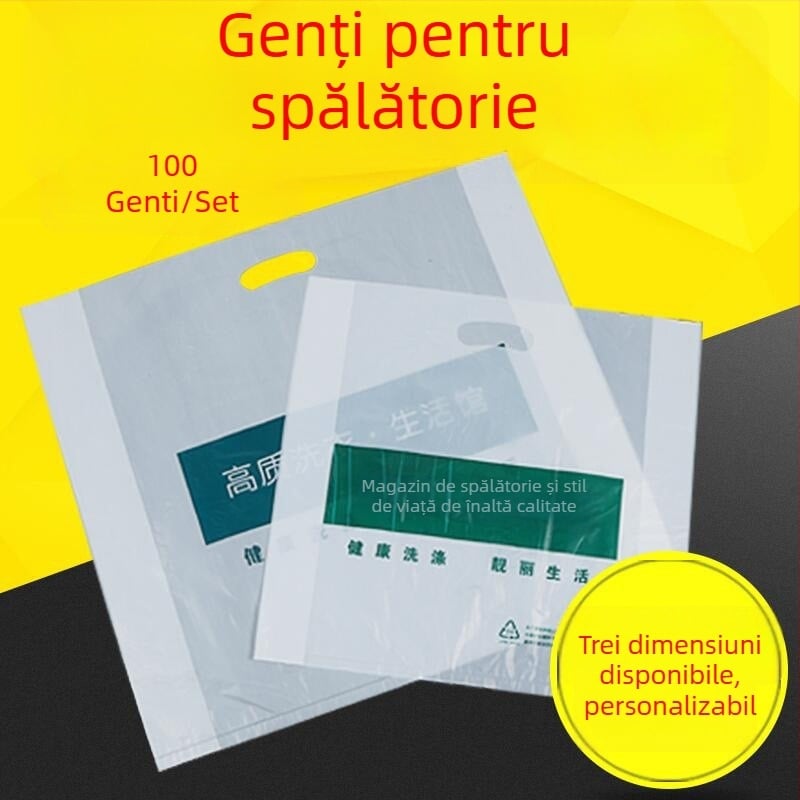 Sac plastic pentru curățare uscată, grosime dublă 6, pentru ambalare generală, producție zilnică 70 000