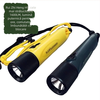 Lanternă de scufundare Rui Zhiheng, 1500 lm, aliaj de aluminiu + PC, iluminare subacvatică